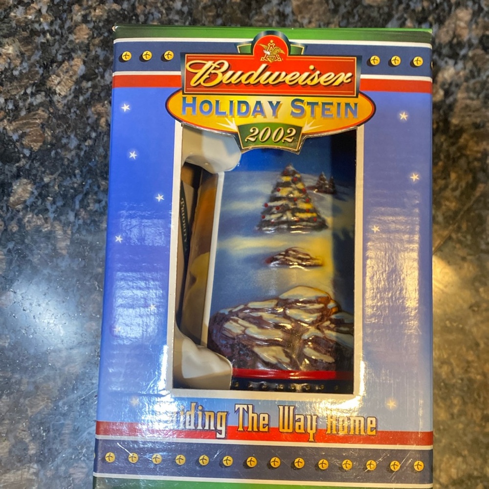 Budweiser Holiday Stein 2002